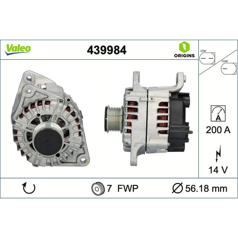 Valeo Car Alternator 12V 439984