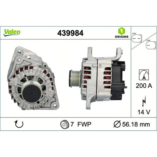 Valeo Car Alternator 12V 439984
