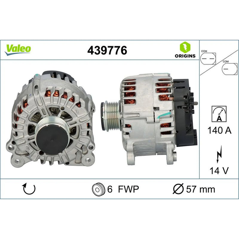 Valeo Car Alternator 12V 439776