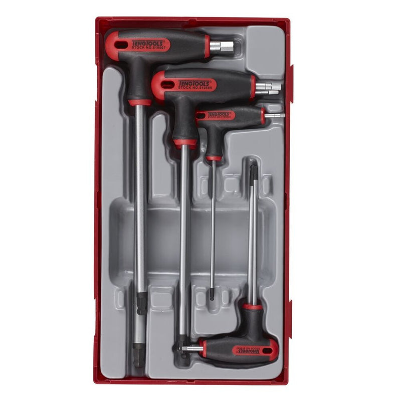 Teng Tools T-Handle Ball Point Hex Key Set TT1 7 Pieces