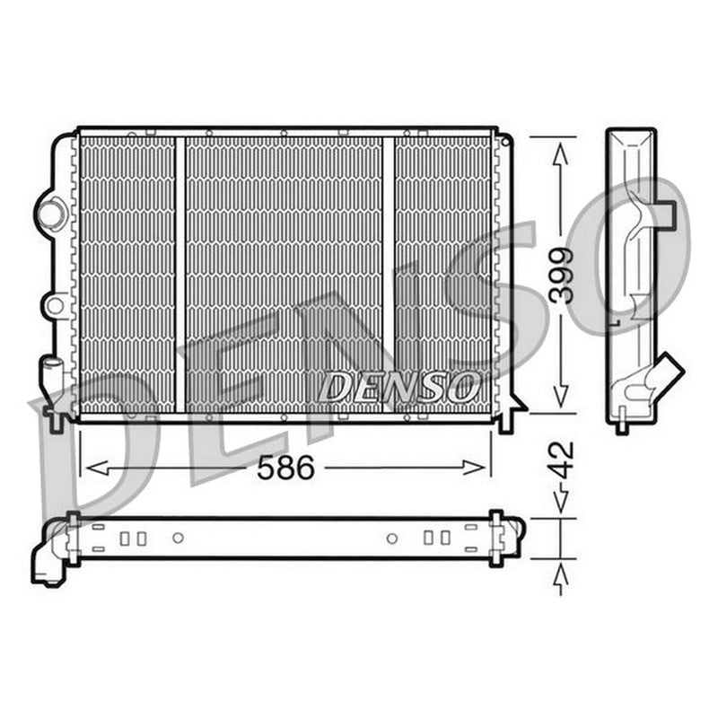 Denso Engine Radiator DRM23051