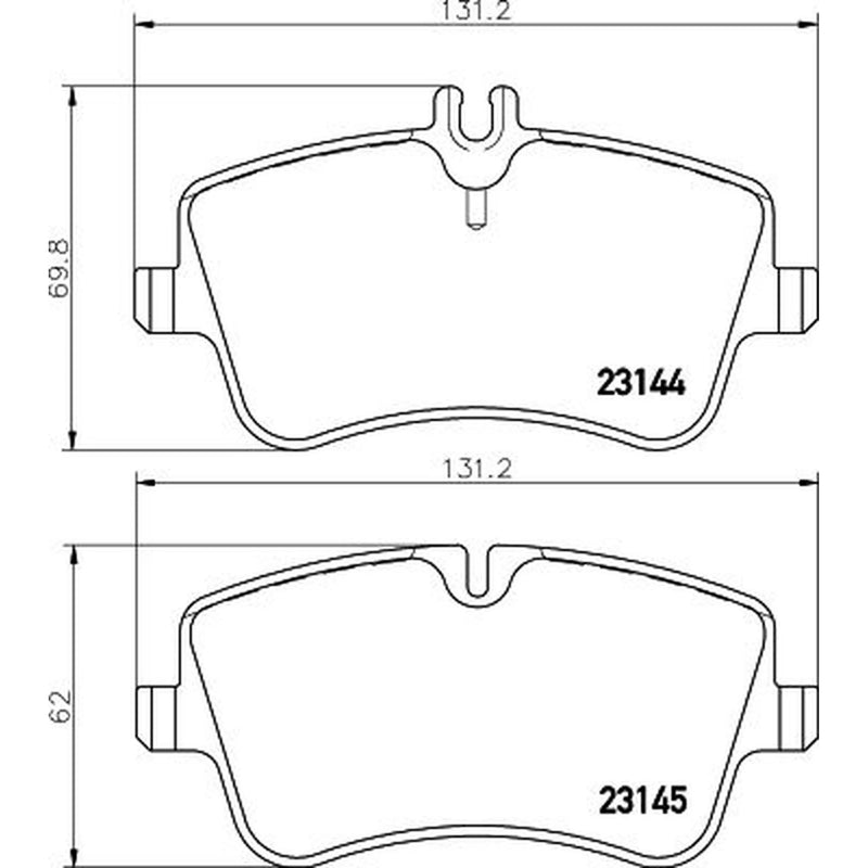 DON Front Brake Pad Set PCP1025