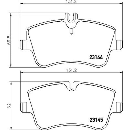 DON Front Brake Pad Set PCP1025