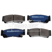 Borg & Beck 4 x Rear Brake Pad Set BBP2007