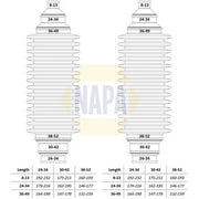 NAPA Steering Bellow Kit Front NCB3002
