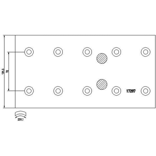 Textar Textar Cv Brake Lining Set 1728706