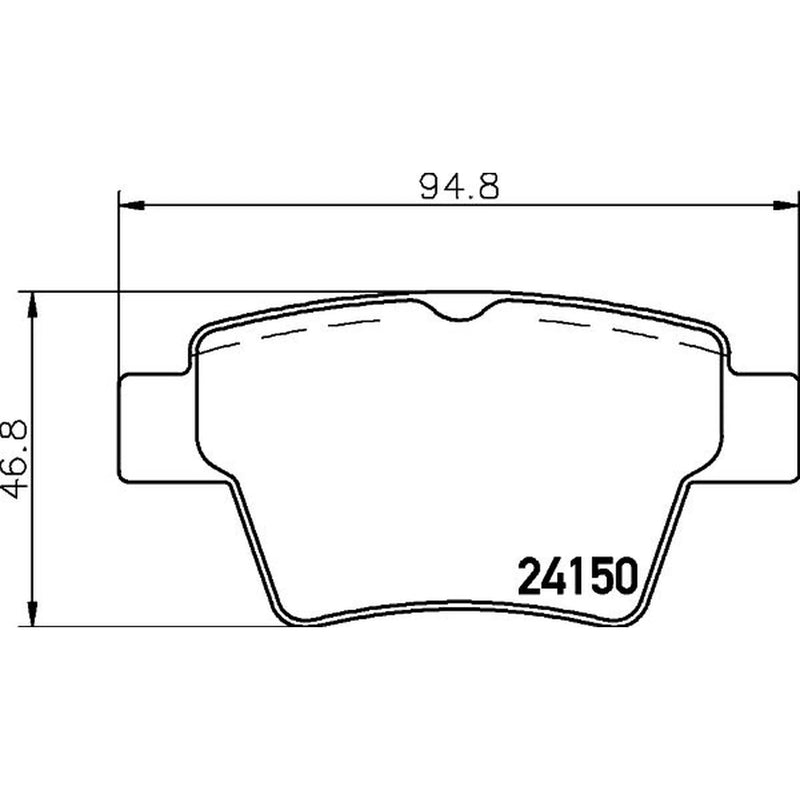 DON Rear Brake Pad Set PCP1343