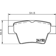 Mintex Rear Brake Pad Set MDB2693