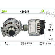 Valeo Car Alternator 12V 439657