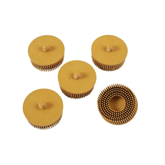 Abracs Quick Lock Bristle Brush 50mm x P80 Yellow 5pc - CPL