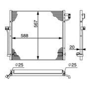 Mahle Air Conditioning Condenser AC 41 000S