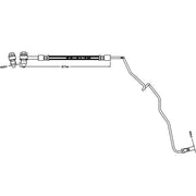 Abtex Brake Hydraulic Hose Line Rear Left ABH1251L