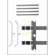 NAPA Brake Pad Accessory Fitting Kit Front NFK1167