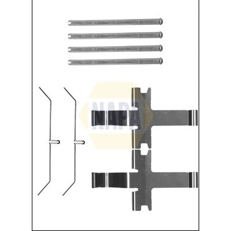 NAPA Brake Pad Accessory Fitting Kit Front NFK1167