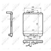 NRF Engine Radiator 53862