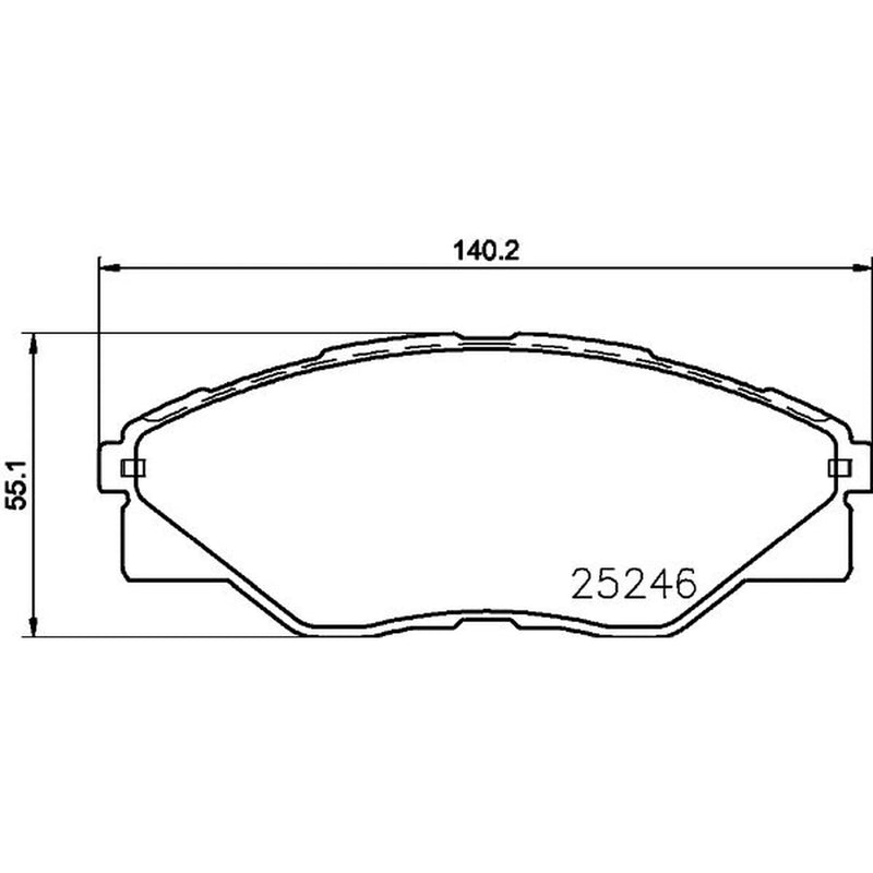 DON Front Brake Pad Set PCP1984