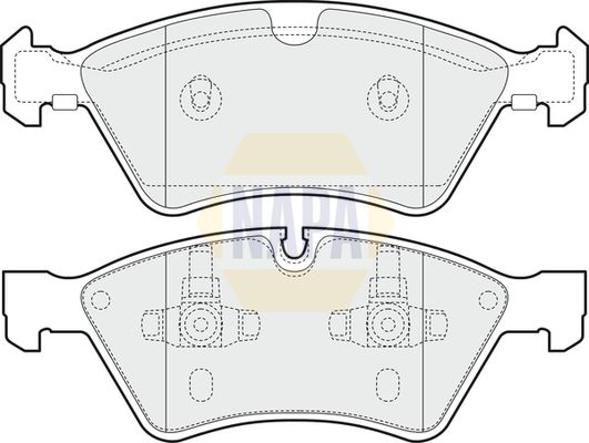 NAPA Front Vented & Rear Vented Brake Discs & Pads fits MERCEDES-BENZ