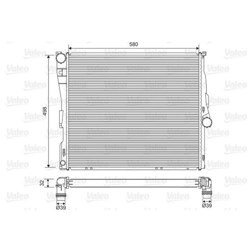 Valeo Engine Radiator 701563