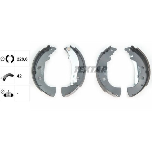 Textar Brake Shoe Set Axle Kit 91053100