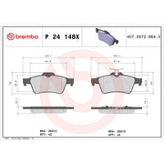 Brembo 4 x Rear Brake Pad Set P24148X