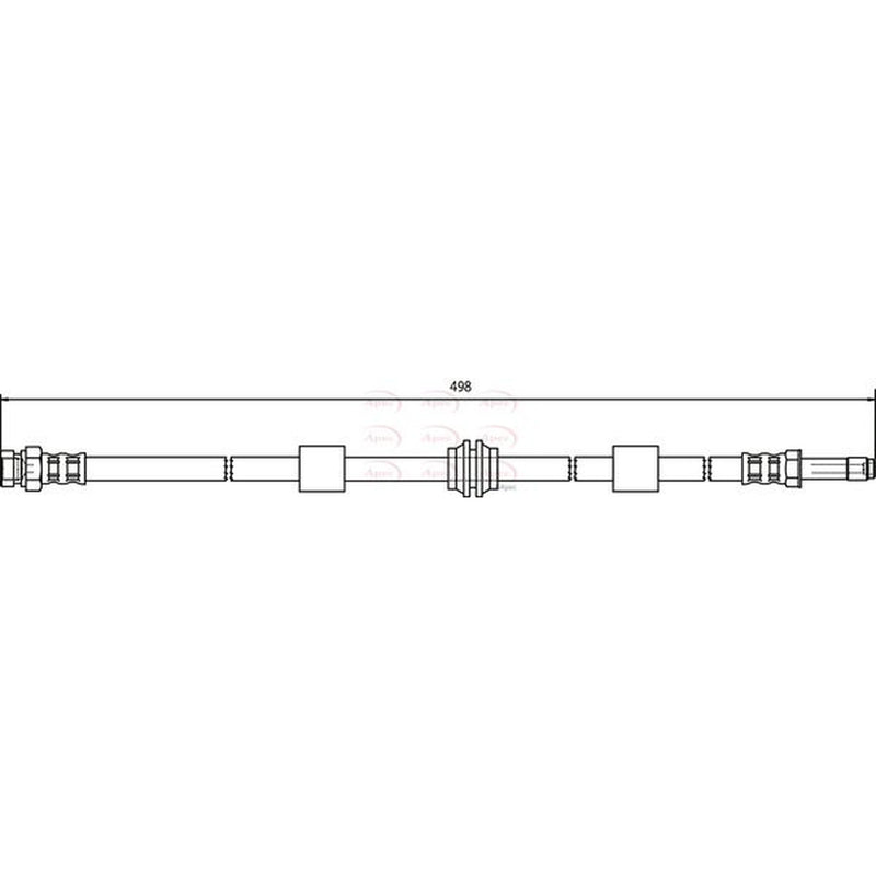 Apec Brake Hydraulic Hose Line Front HOS3182