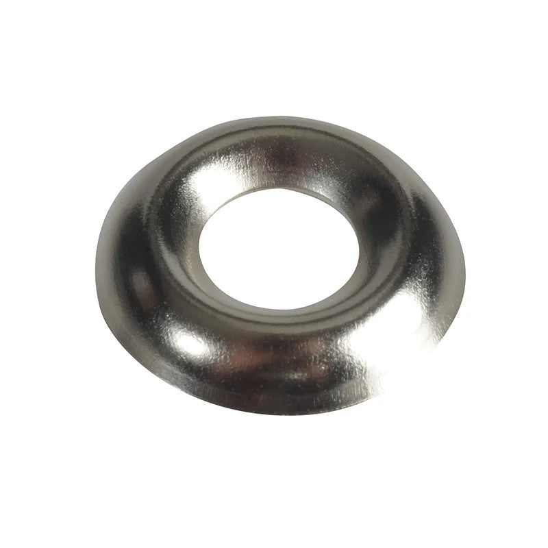 ForgeFix Screw Cup Washer Nickle Plated No.10 ForgePack 20 - FPSCW10N