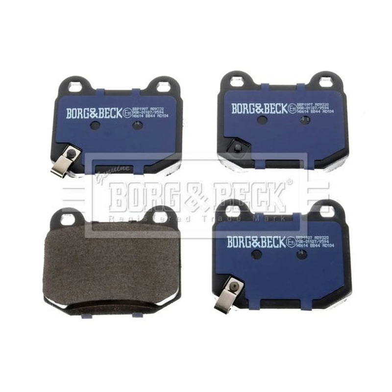 Borg & Beck 4 x Rear Brake Pad Set BBP1907