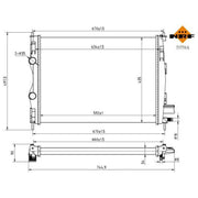 NRF Engine Radiator 53756A