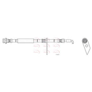 Apec Brake Hydraulic Hose Line Front Left HOS4470