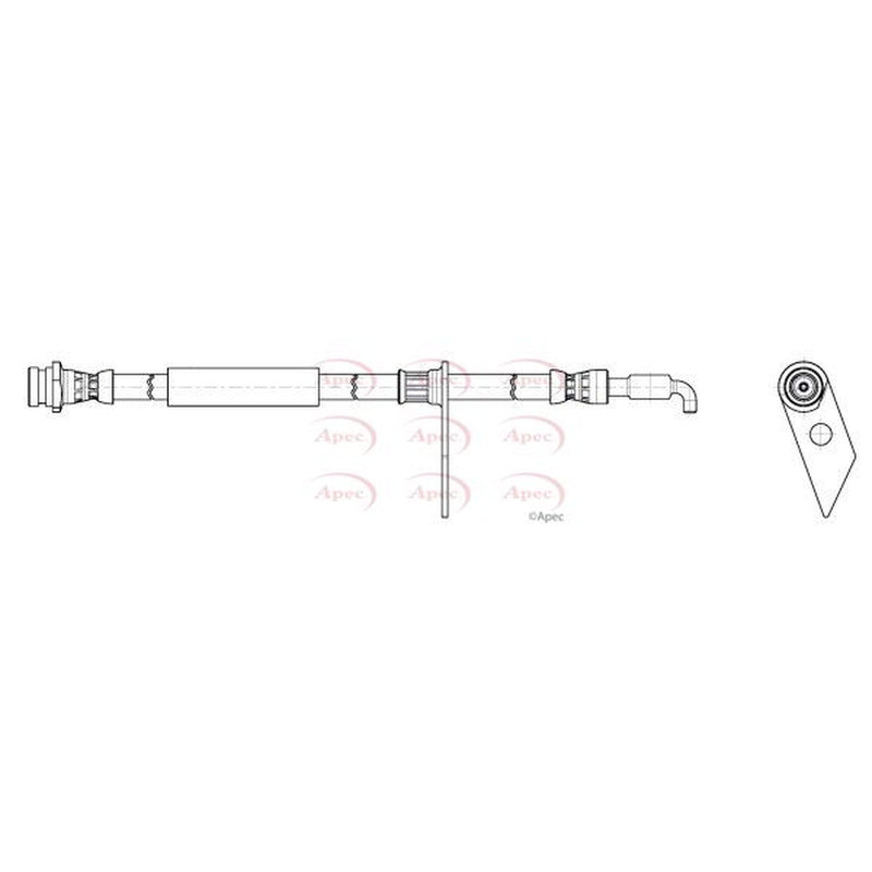 Apec Brake Hydraulic Hose Line Front Left HOS4470