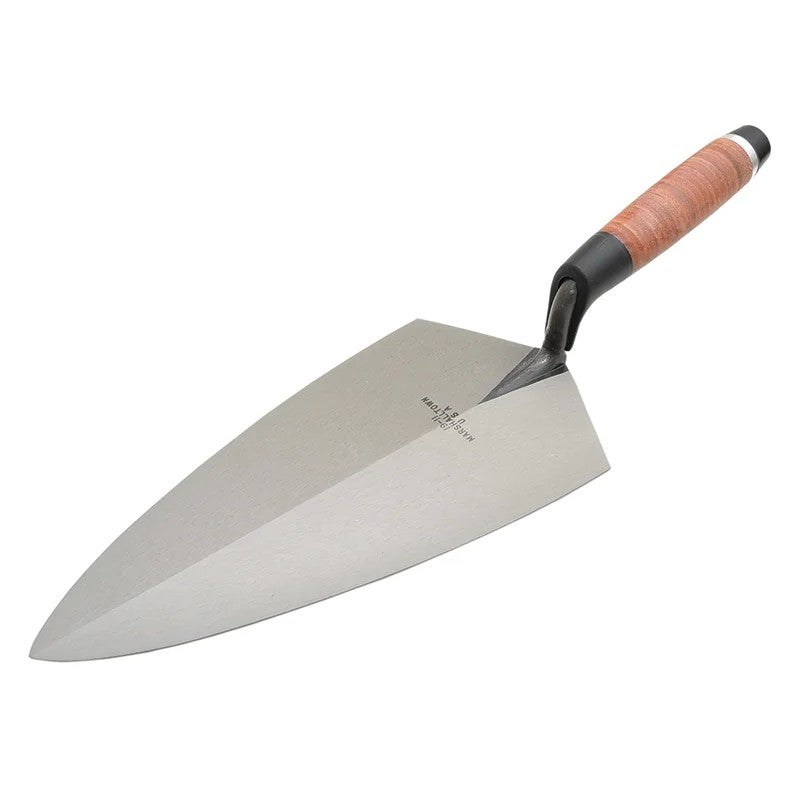 Marshalltown 19L Philadelphia Pattern Brick Trowel Leather Handle 10in - M1910L