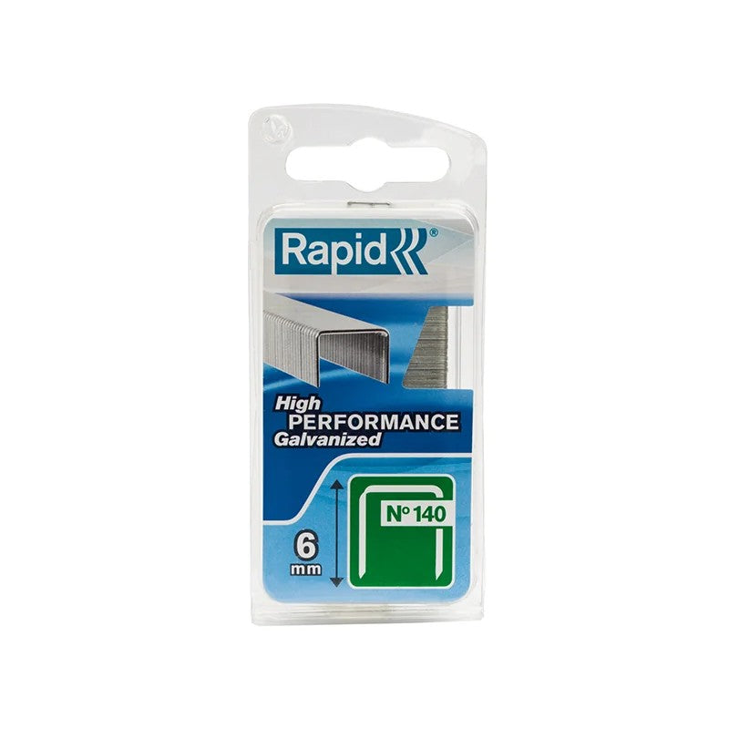 Rapid 140/6NB 6mm Galvanised Staples (Narrow Box 970) - 40109513