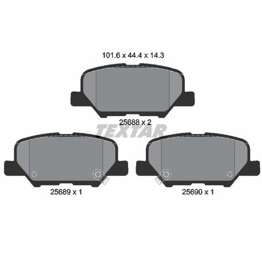Textar Rear Brake Pad Set 2568801