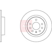 Apec 2 x Solid Rear Brake Discs DSK2091