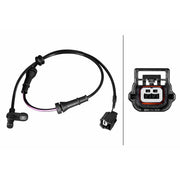 Hella ABS Wheel Speed Sensor Rear 6PU 358 217-581