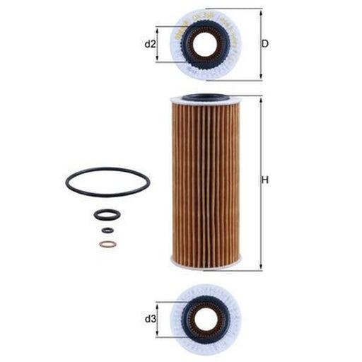 Mahle Engine Oil Filter OX 368D1
