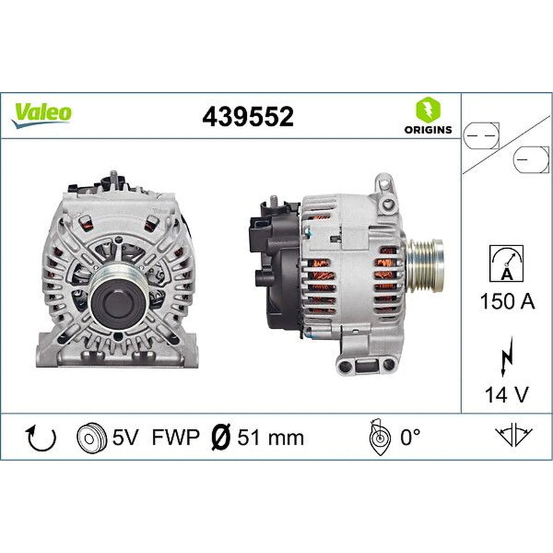 Valeo Car Alternator 12V 439552