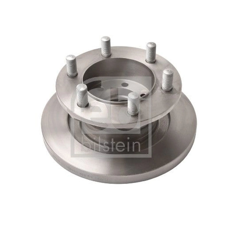Febi 2 x Solid Front Brake Discs 17348