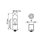 Bosch Indicator Turn Signal Bulb BAY9s 24V 21W 1 987 302 533