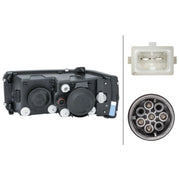 Hella Headlight Headlamp H7/H1 Left 1EJ 247 046-031