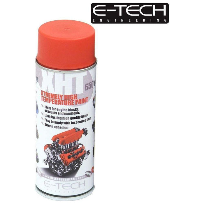 Red E-Tech 400ml Extremely High Temperature Paint XHT VHT Exhaust E-Tech  - Town Parts