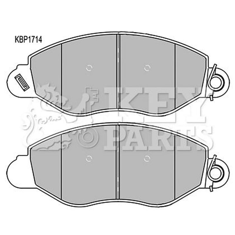 Key Parts 4 x Front Brake Pad Set KBP1714