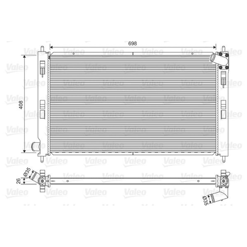 Valeo Engine Radiator 701577