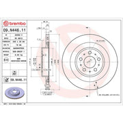 Brembo 2 x Internally Vented Rear Brake Discs 09.N446.11