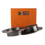 Key Parts 2 x Solid Rear Brake Discs KBD4487