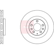 Apec 2 x Vented Front Brake Discs DSK2643