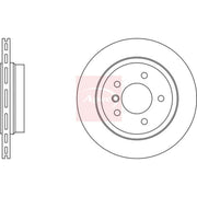 Apec 2 x Vented Rear Brake Discs DSK977
