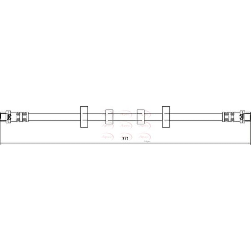 Apec Brake Hydraulic Hose Line Front HOS4098