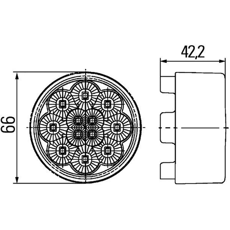 Hella Direction Indicator Light Left 2BA 009 001-511