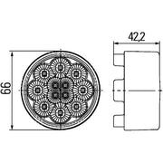 Hella Tail Light / Lamp LED Rear 2SB 009 001-501